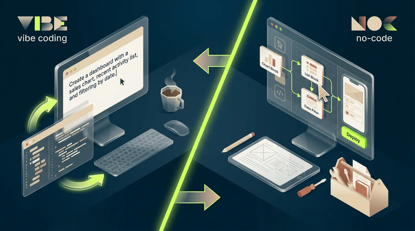 Vibe coding vs no-code : quelles différences en 2026 ?